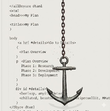 How to do an html Anchor
