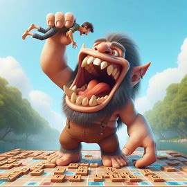 Troll mad. Eating human